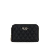 Guess Kadın Cüzdanı, Siyah, Kapitone Desen, Fermuar Kapaklı