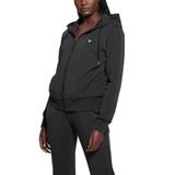 GUESS Kadın Eco Olympe Tam Fermuarlı Kapüşonlu Sweatshirt, Jet Siyah, S