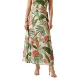 GUESS Kadın Eco Yeni Romana Etek, Choco Orman Baskısı, S