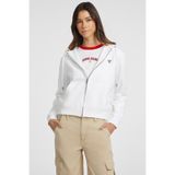 Guess Kadın GJ Mini Yama Fermuarlı Sweatshirt - Beyaz