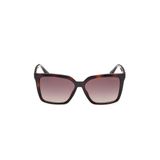 GUESS Kadın GUESS GU0009952F55 KADIN UV KORUMALI ENJEKTE GÜNEŞ GÖZLÜĞÜ Güneş Gözlüğü, Koyu Havana, 55MM