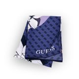 Guess Kadın İpek Fular, 90x90 cm, Mavi