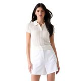 Guess Kadın Kısa Kollu Pointelle Viyana Kazak Polo