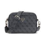 Guess Kadın Monogram Desenli Geniş Askılı Kamera Çantası - Antrasit Antrasit