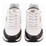 Guess Kadın Moxea Kadın Sneaker FL5MOXFAL12 - Beyaz - Kahve