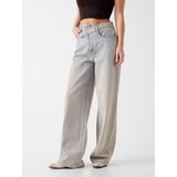 Guess Kadın Palazzo Fit Jean, Gri