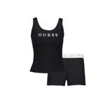 Guess Kadın Pijama Takımı,%55 Pamuk%37 Modal%8 Elastan, Siyah, S Beden
