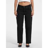 Guess Kadın Regular Fit Jean, Siyah