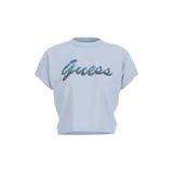 Guess Kadın Regular Fit T-Shirt, Mavi, XL Beden