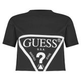 Guess Kadın Siyah Adele Aktif Boxy Fit T-Shirt, S Beden