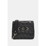 Guess Kadın Siyah Izzy 4g Logolu Mini Çapraz Çanta - Antrasit