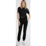 Guess Kadın Siyah Yanı Logolu T-Shirt