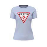 Guess Kadın Slim Fit T-Shirt, Mavi, XS