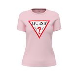 Guess Kadın Slim Fit T-Shirt, Pembe, XS