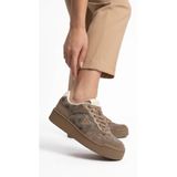 Guess Kadın Sneaker Ayakkabı Monogram Desenli Süet Detaylı Bağcıklı Kalın Taban Günlük Casual Model FLTM16FAL12