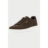 Guess Kadın Sneaker Ayakkabı Süet Monogram Desenli Bağcıklı Düz Taban Günlük Casual Rahat Model FMTYUJSUE12 - Gri