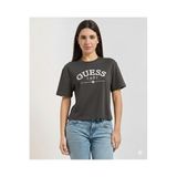 Guess Kadın T-Shirt, Arianna SS CN Boxy, Koyu Gri, S Beden