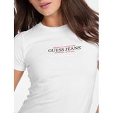 Guess Kadın T-Shirt W4YI04J1314, Beyaz, S