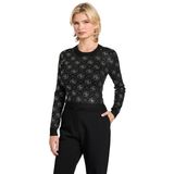 Guess Kadın Uzun Kollu Rhinestones 4g Kazak