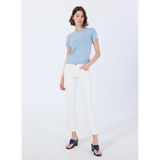 Guess Kadın Yüksek Bel Regular Fit Denim Pantolon Gj G09 Bootcut - Eco Regen Co Agate, Beyaz, 25