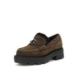 Guess Kahverengi Kadın Loafer FLFYKYSUE14-GREEN