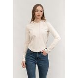 Guess Kapüşonlu Sweatshirt, S, V5RQ06KCLH0, Krem, kadın