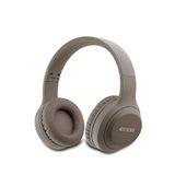 Guess Katlanabilir Ayarlanabilir Metal Klasik Logolu Kulak Üstü Bluetooth Kulaklık - Kahverengi