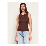 Guess Kayık Yaka Düz Kahve Kadın T-Shirt W5RP16KCNH2-G1EA