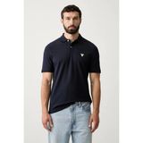 Guess Kısa Kollu Basic Polo Erkek Lacivert Polo T-Shirt M6YP60K4388-G7V2 - XL