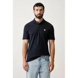 Guess Kısa Kollu Basic Polo Erkek Lacivert Polo T-Shirt M6yp60k4388-G7v2