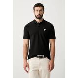 Guess Kısa Kollu Basic Polo Erkek Siyah Polo T-Shirt M6YP60K4388-JBLK - XL