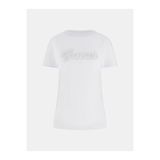 Guess Kısa Kollu Bisiklet Yaka 3D Yazılı Kadın Beyaz T-shirt W6GI08K3023-G011