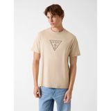 Guess Kısa Kollu Bisiklet Yaka Terry Logolu Erkek Kahverengi T-Shirt M6RI23K8FQ4-G1DR