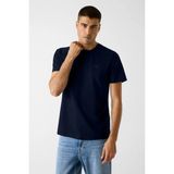 Guess Kısa Kollu Bisiklet Yaka Yeni Teknik Esnek Erkek Lacivert T-Shirt M6RI19KD202-G7V2