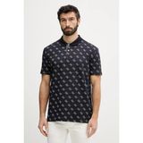 Guess Kısa Kollu Tamamı 4g Jakarlı Polo Yakalı Erkek Lacivert Polo T-Shirt M6GP04K3073-FBDB - XL