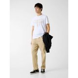 Guess Kısa Kollu Temel Boyalı Üçgen Logolu Erkek Beyaz T-Shirt M6RI09I3Z14-G011