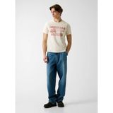Guess Krem Erkek T-Shirt M6RI54K8FQ4-G053 Krem T-Shirt - L