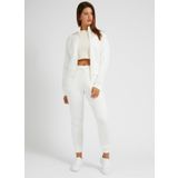 Guess Krem Kadın Zip Ceket V2YQ17K7UW2-NEW ALLIE SCUBA ZIP