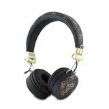 Guess Kulak Üstü Bluetooth Kulak Üstü Pu Desenli Metal Üçgen Logolu Siyah