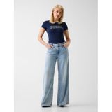 Guess Lace Kadın Slim Fit T-Shirt W5GI04J1314, Lacivert, XS