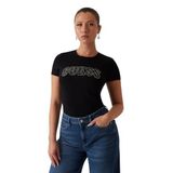 Guess Lace Kadın Slim Fit T-Shirt W5GI04J1314, Siyah, S