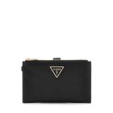 GUESS Laurel Ii Çift Fermuarlı Organizatör Cüzdan, Siyah, One Size