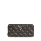 GUESS Laurel II SLG Büyük Fermuarlı Cüzdan Etrafında Cüzdan Kahverengi