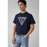 Guess Leave Erkek Regular Fit T-Shirt - Lacivert - M