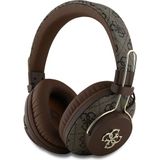 Guess Lisanslı Bluetooth Kulaklık Kahverengi Metal Logolu Kulak Üstü Tasarım Gürültü Önleyici