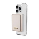 Guess Lisanslı Magsafe Şarj Özellikli Metal Yazı Logolu Powerbank 3000mah 5w Gold