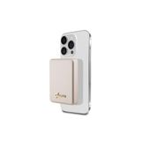 Guess Lisanslı Magsafe Şarj Özellikli Metal Yazı Logolu Powerbank 5000mah 15w Gold