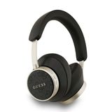 Guess Lisanslı Pu Metal Klasik Yazı Logolu Kulak Üstü Bluetooth Kulaklık Siyah