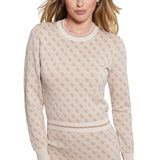 Guess Lise 4G Logolu Slim Fit Bisiklet Yaka Kazak W4BR21Z37K0 Bayan KAZAK W4BR21 Z37K0 FN3J