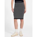 Guess Lise Tamamı Logolu Slim Fit Normal Bel Triko Mini Etek W4BD53Z37K0 Bayan ETEK W4BD53 Z37K0 FBCF